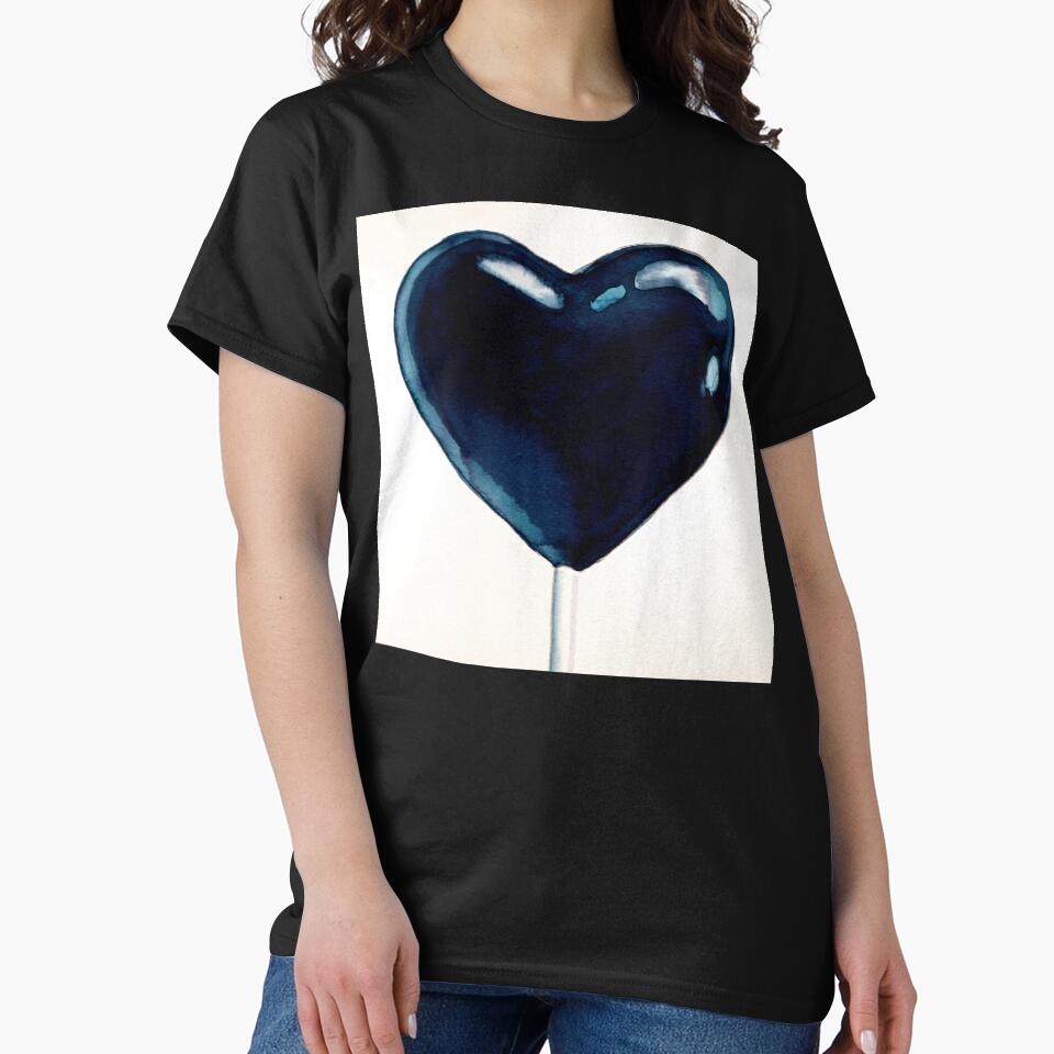 Black Heart Lollipop by Pennypaints