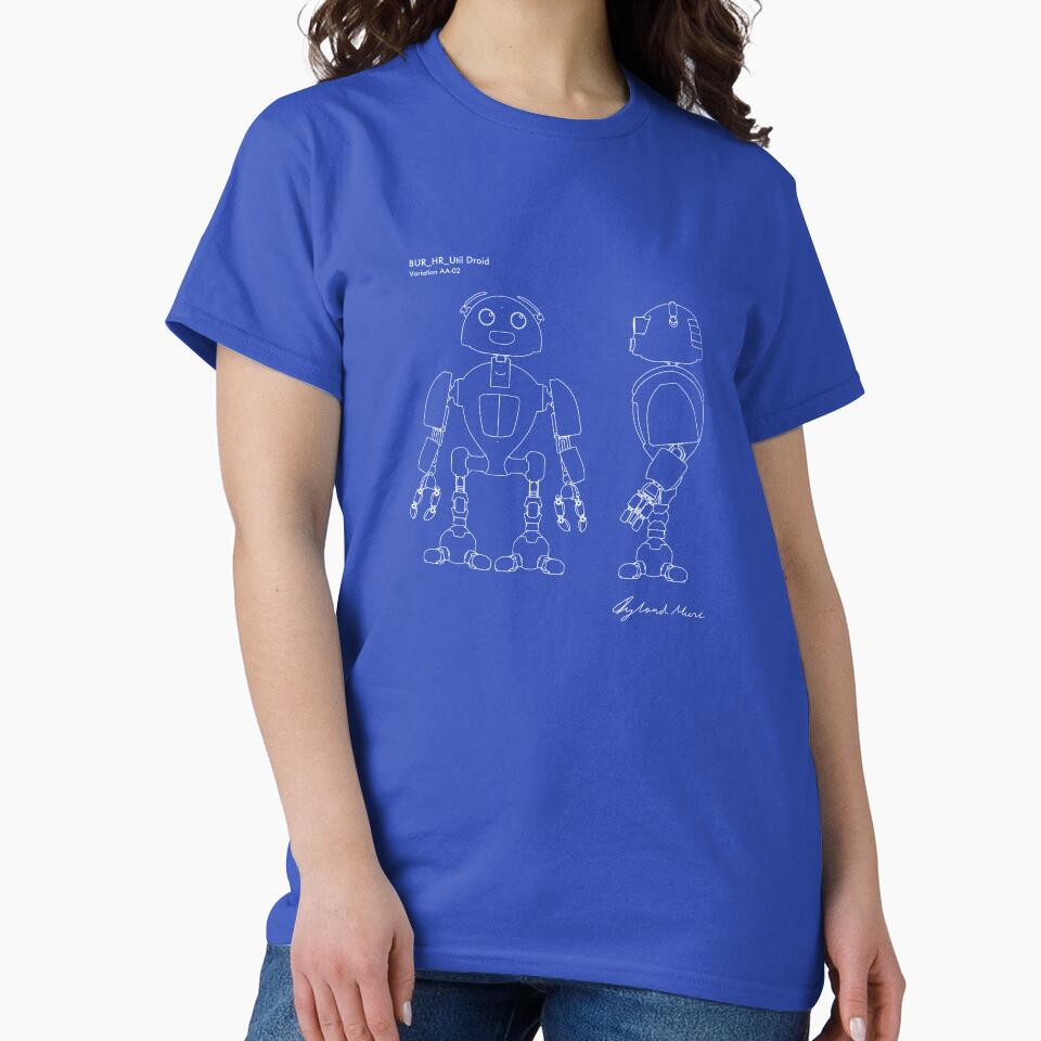 Utility Robot V AA-02 blueprint - Prints & T-shirt by iylandmoncee
