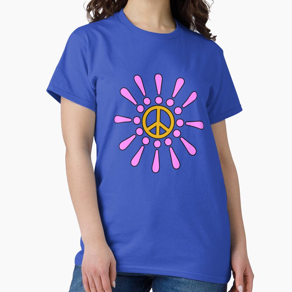 Pink Exclamation Peace Flower by HoppRock