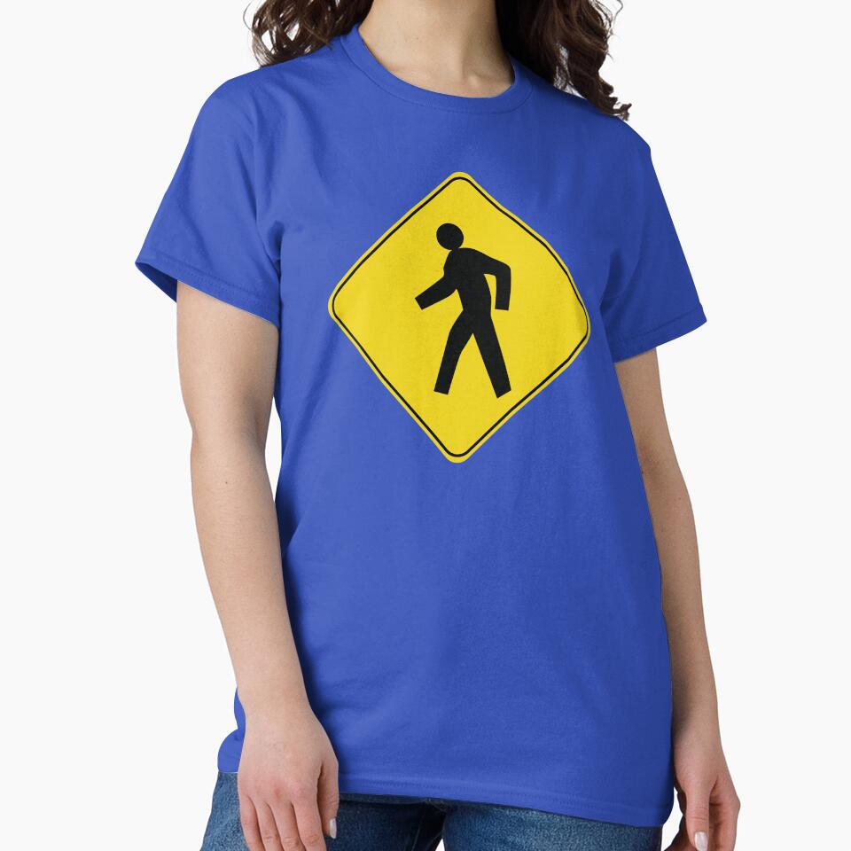 Caution Road Sign Person Crossing by Shanestillz