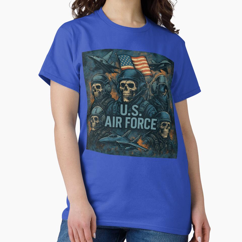 Tactical U.S. Air Force All-Over Print – Gritty & Vibrant Fighter Pilot Shirt by getpressedshirt