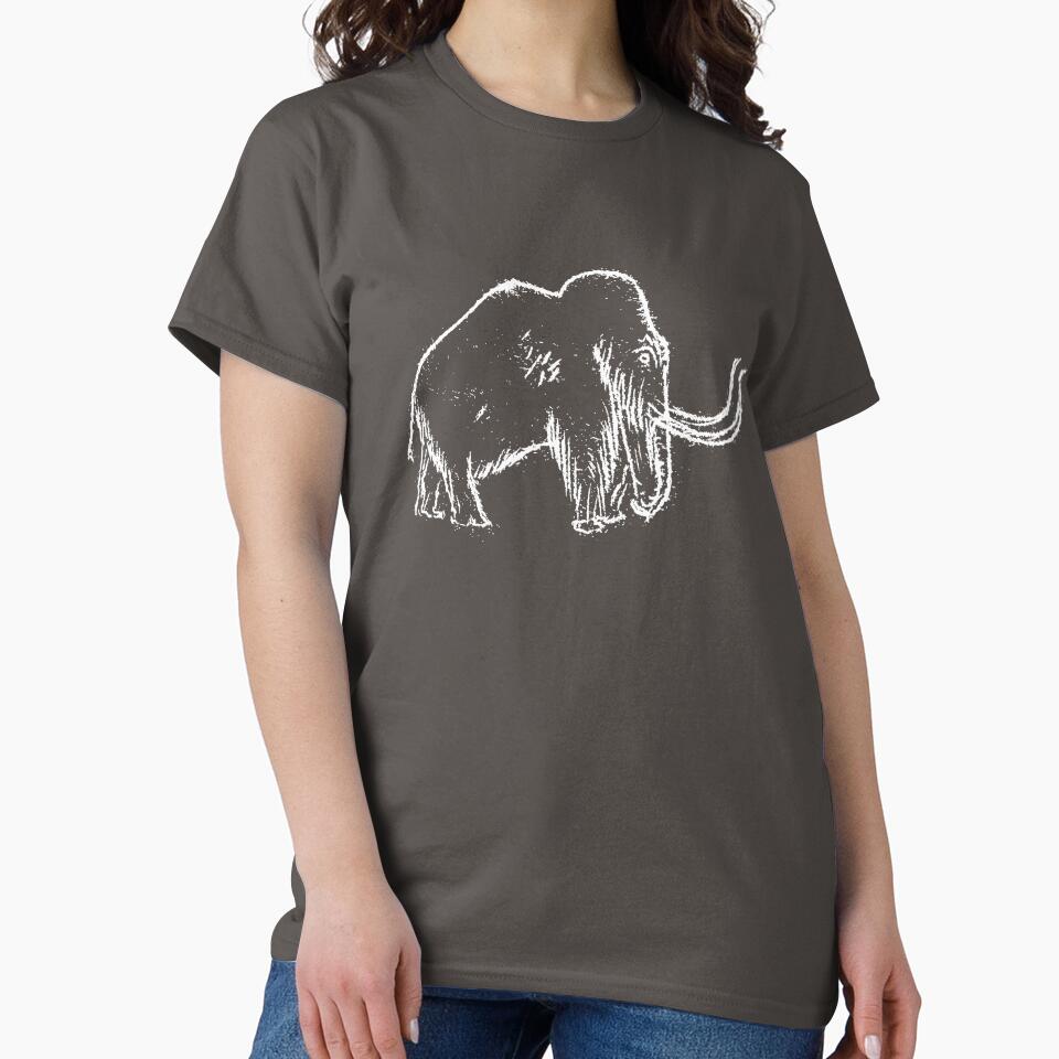 Ice age Mammoth Cave painting from th Rouffignac cave in the Dordogne by bluefrog