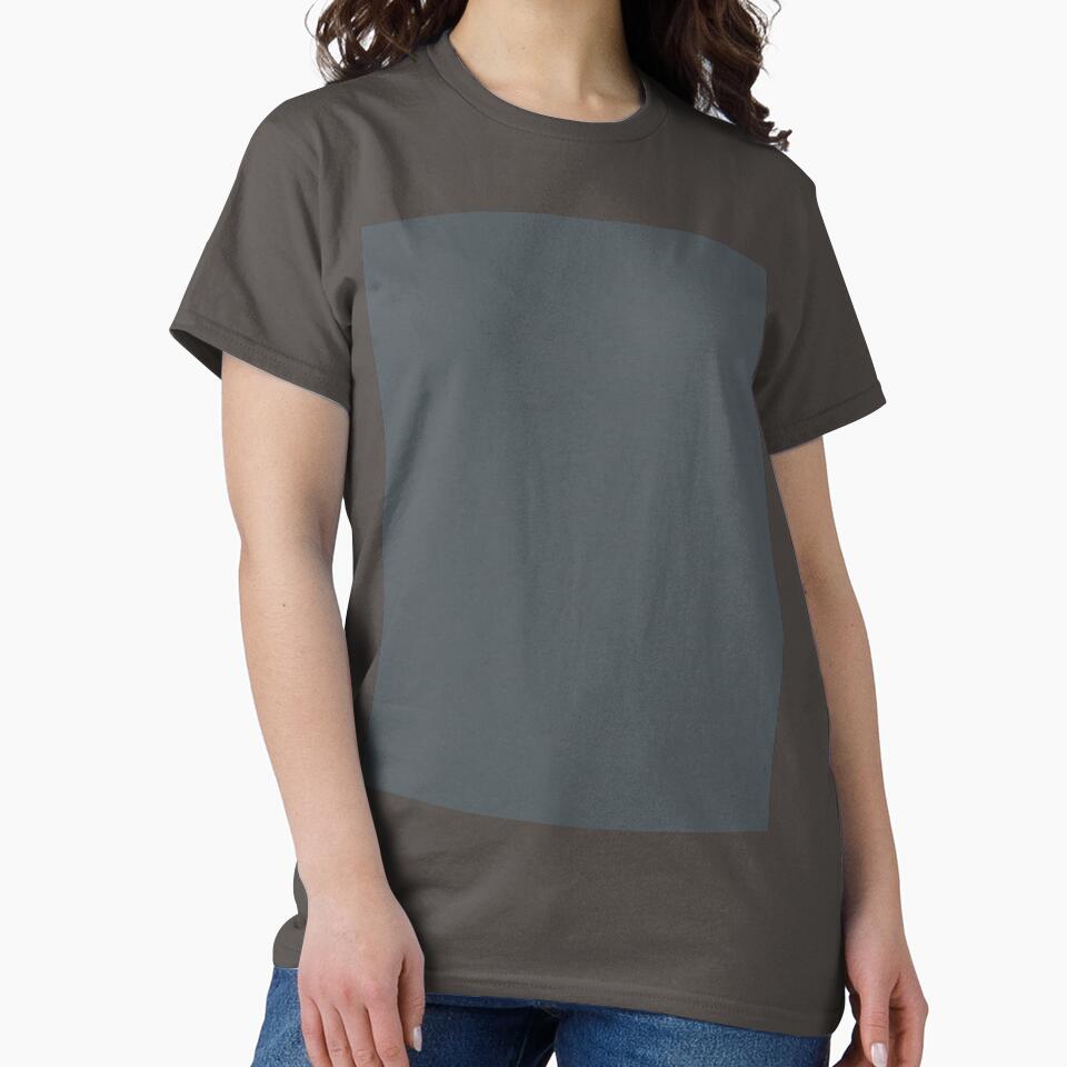 Plain Solid Color Chic Dark Grey Cool Gray Teal Gray Teal Grey by mimihuang creations
