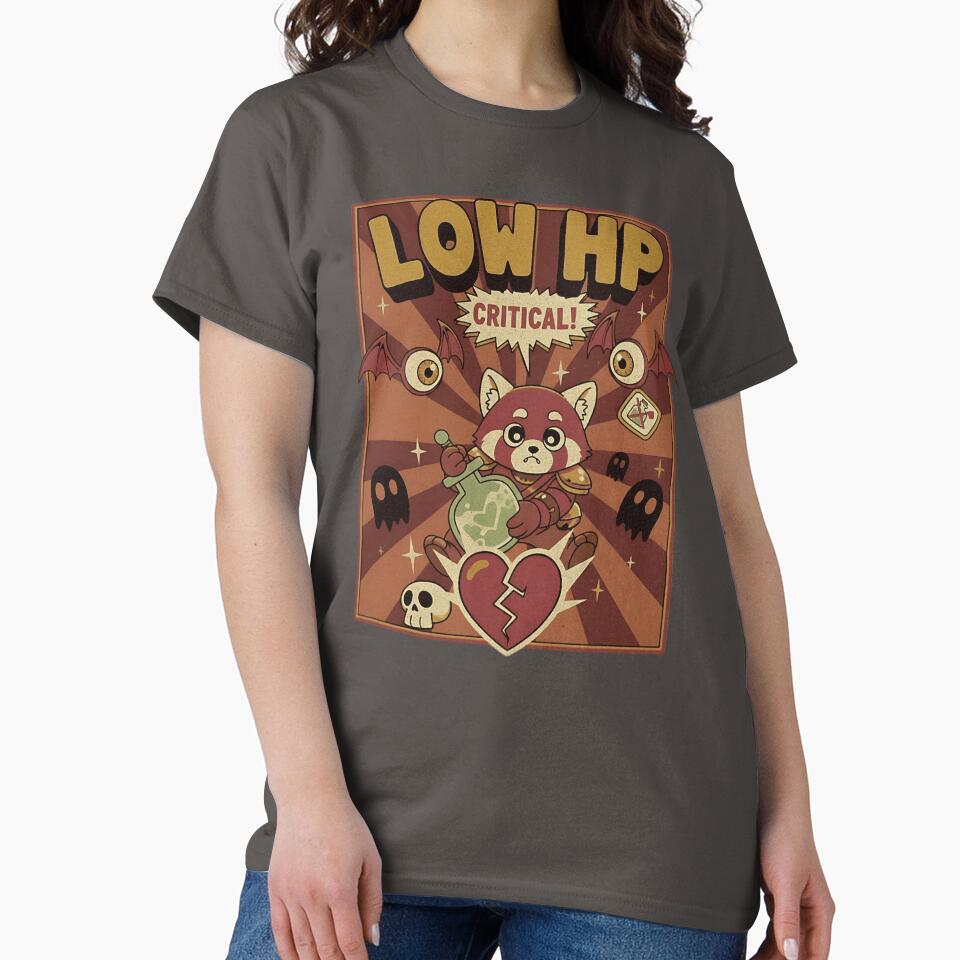 Low HP Critical! Retro Gaming Red Panda Art by AwesomeBeyondLimits