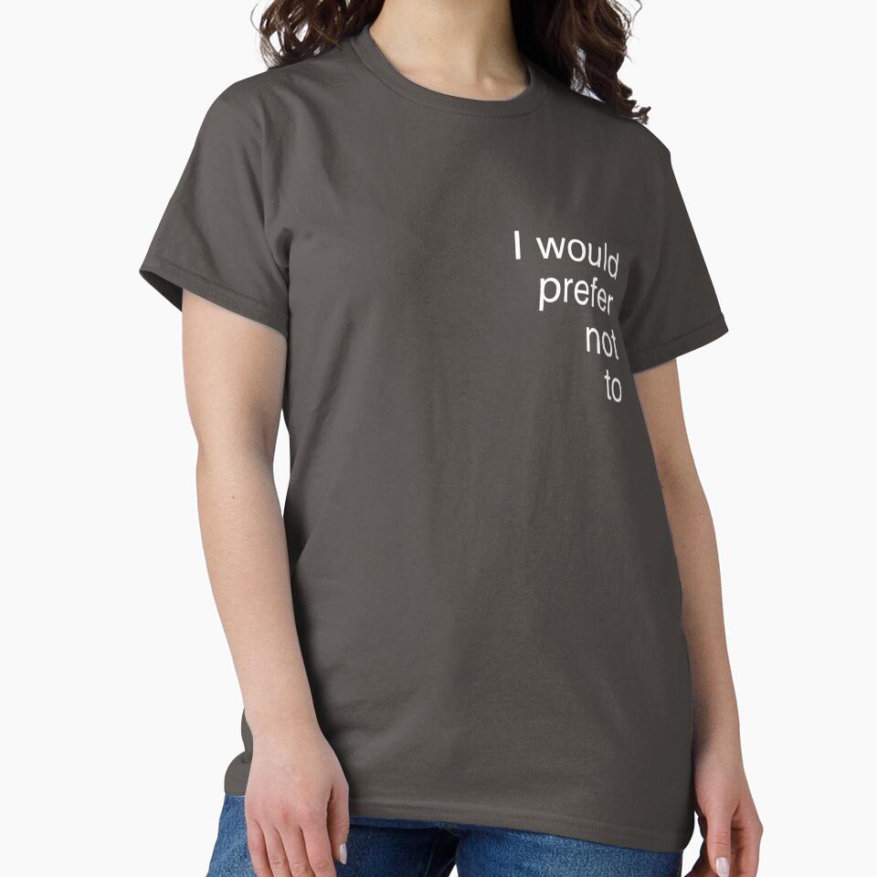 "I Would Prefer Not To" – Bartleby the Scrivener Quote by Herman Melville by inksider