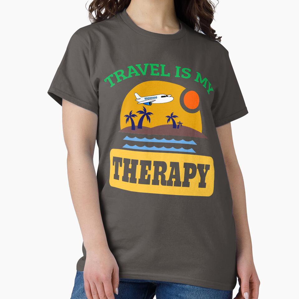 Travel is my therapy by PODapparel