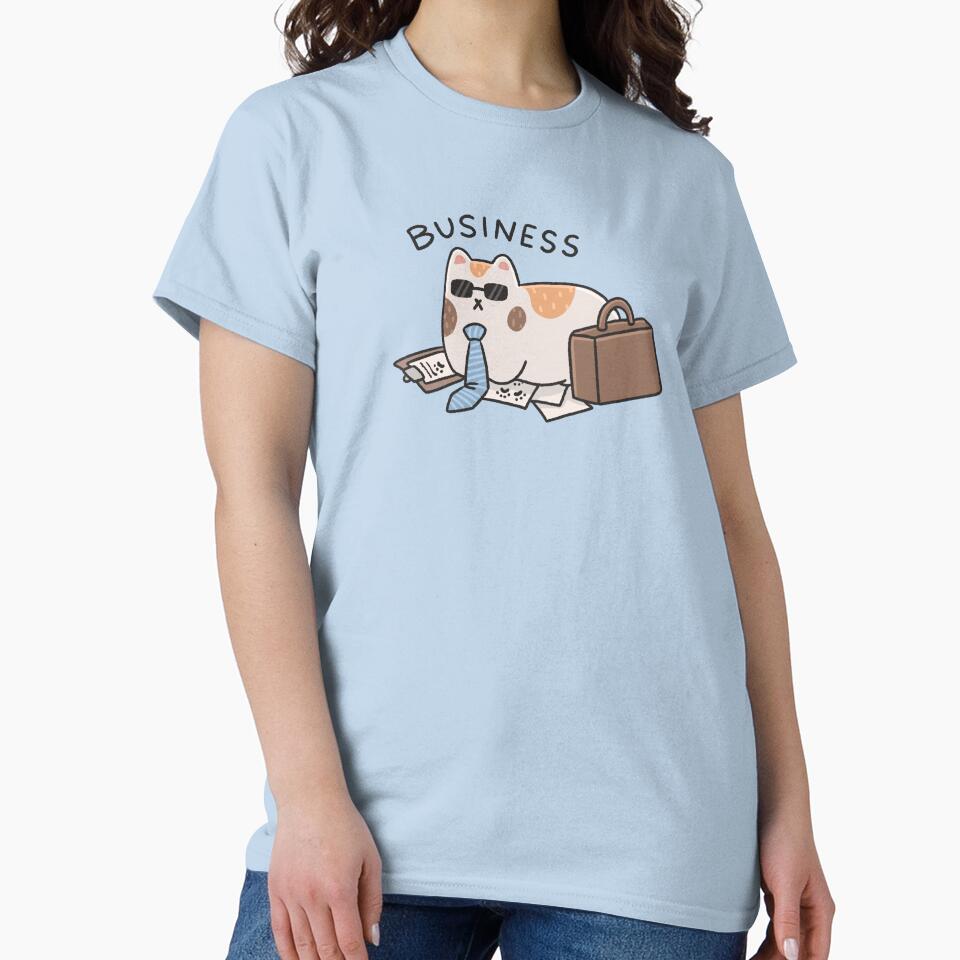 Cute Business Cat by cherrytreeart