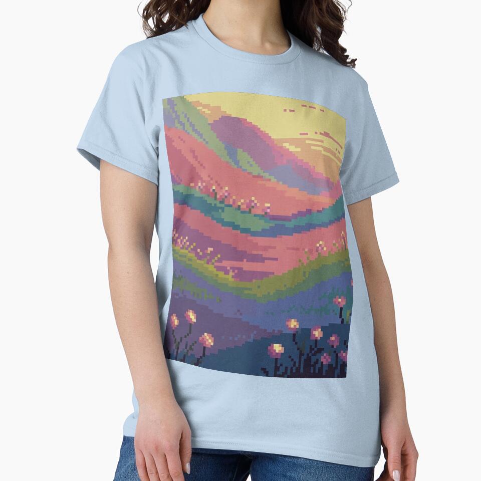 Pastel Pixel Gaming Landscapes – Retro Aesthetic Posters & Totes by sam54796