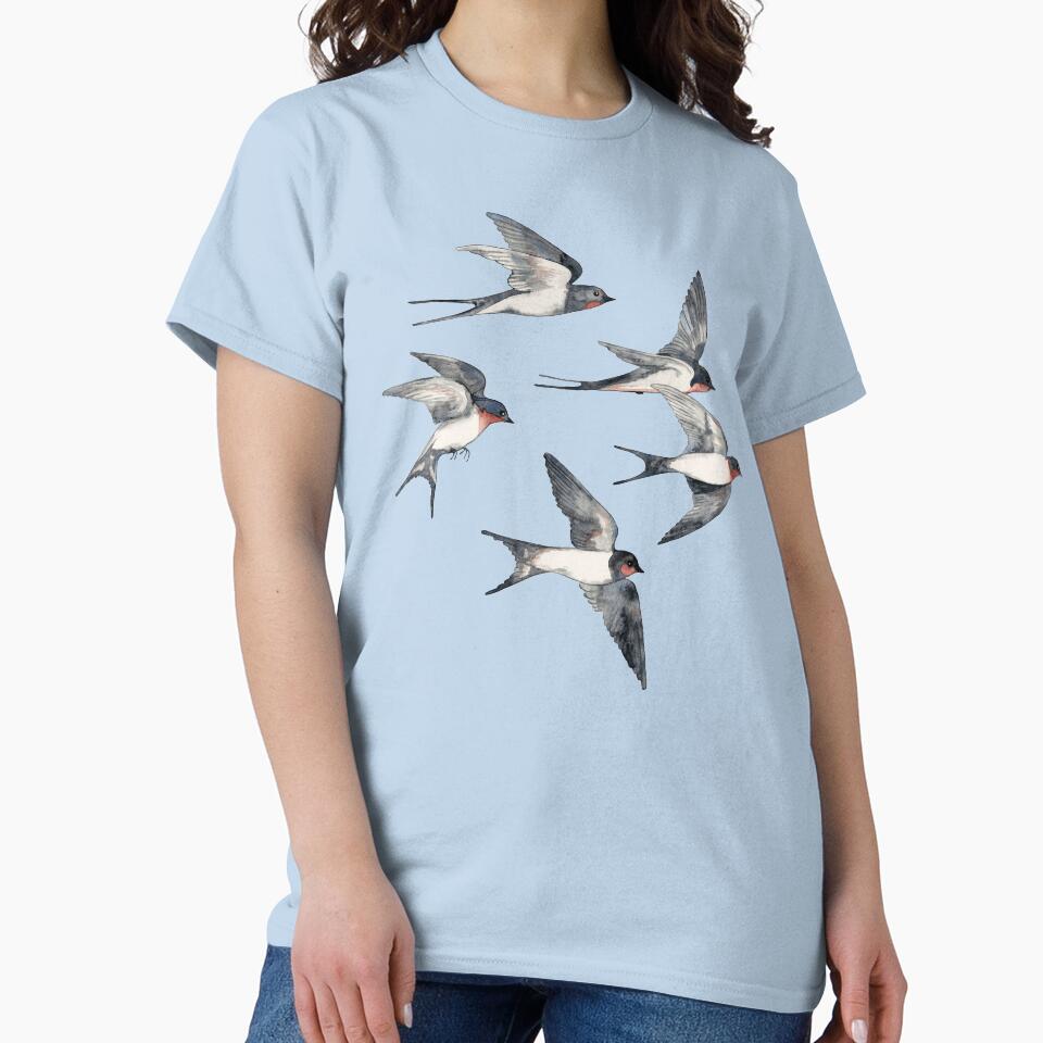 Blue Sky Swallow Flight by micklyn
