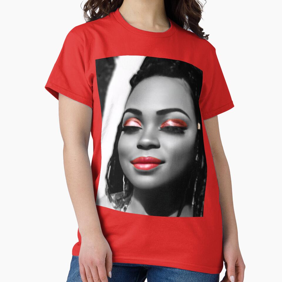 Customized Black and White Color Splash of African American Woman by ReFLEKshnInc