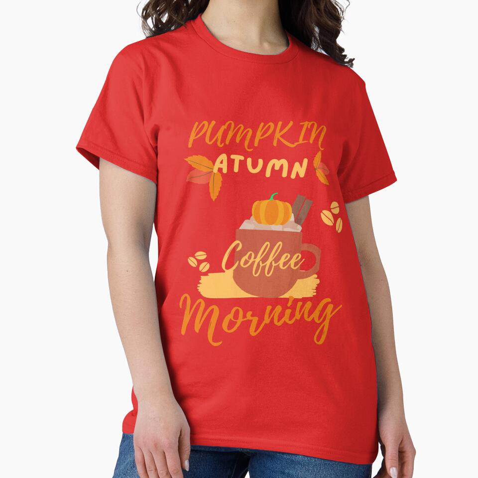 Pumpkin Autumn Coffee Morning Sublimation by BIA COLLECTION