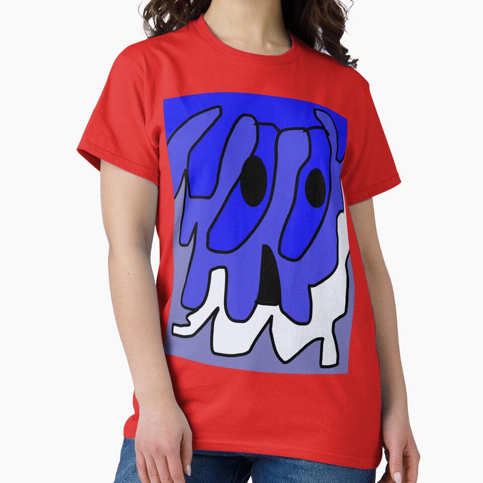 Cartoon Skull Drip Art by Colorsoflove613