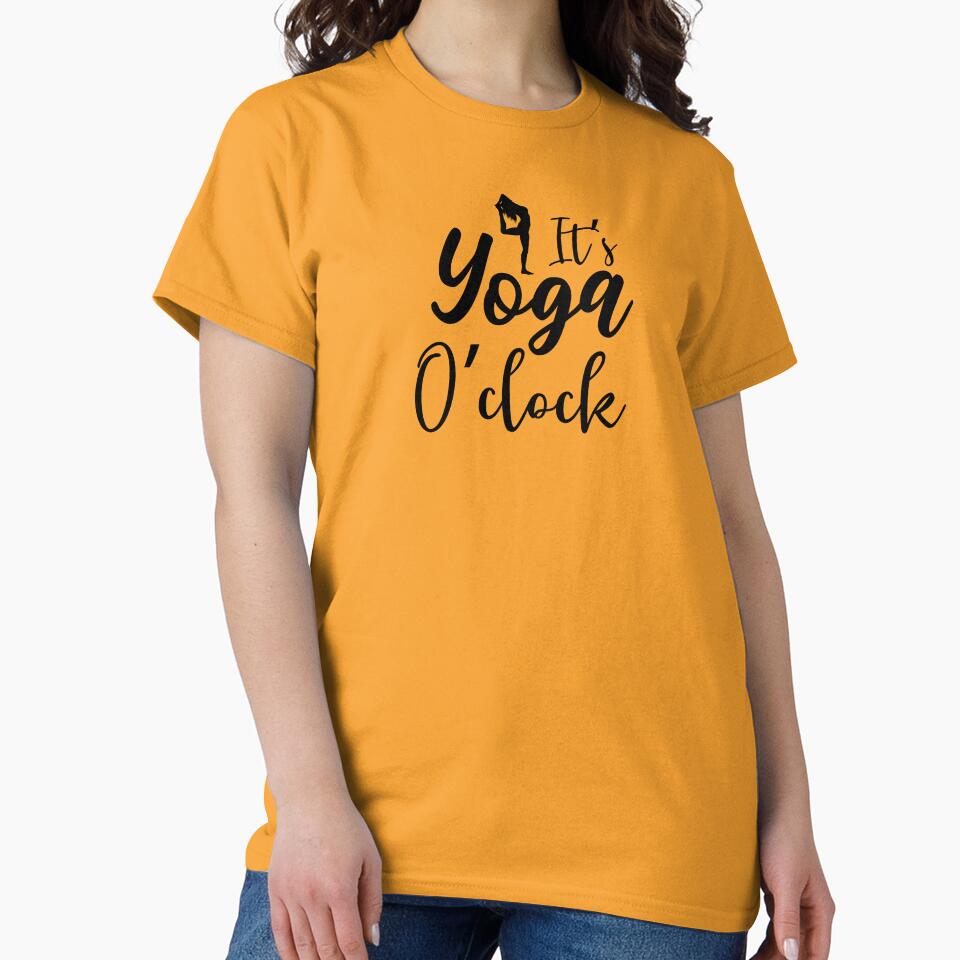Yoga Saying Its Yoga O' Clock Motivational Quote by SoccaTamam