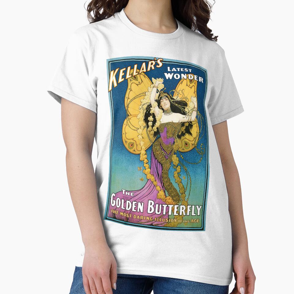 KELLAR'S Latest Wonder THE GOLDEN BUTTERFLY 1906 Vintage Magic Poster Advertisement by retroposters
