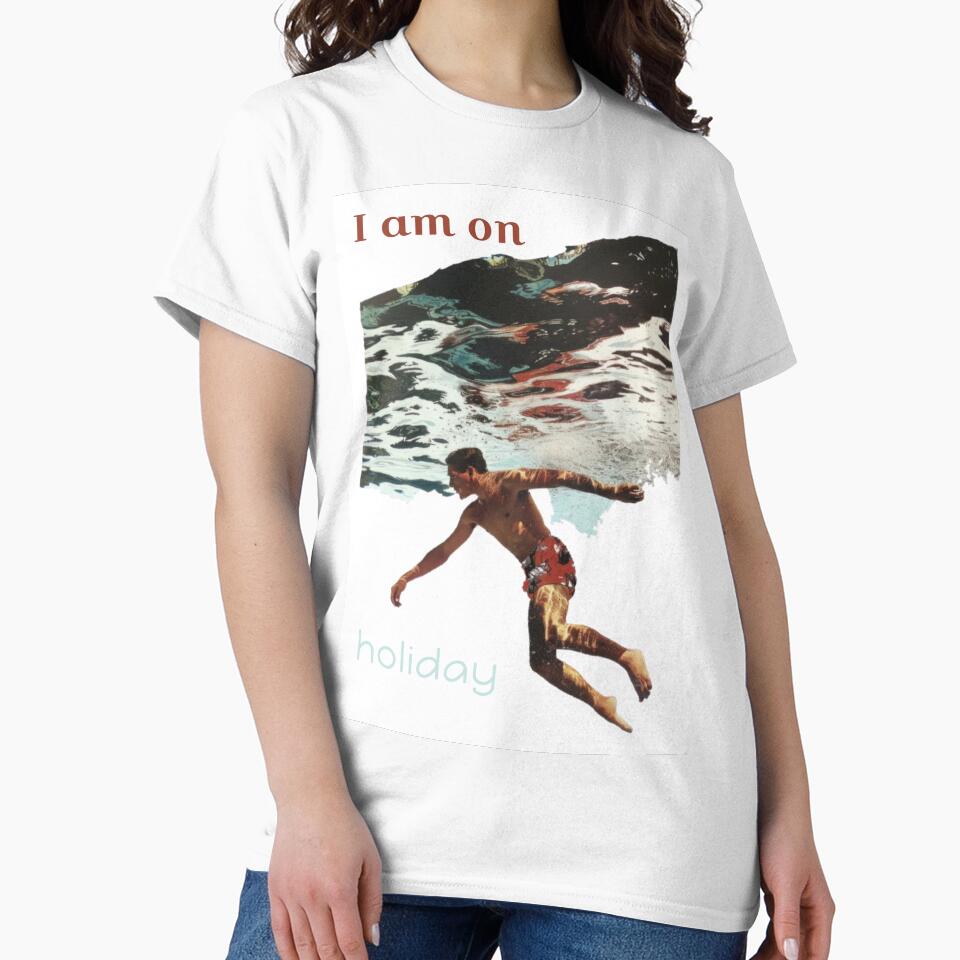 I am on Holiday Tshirt design by susyrdesign