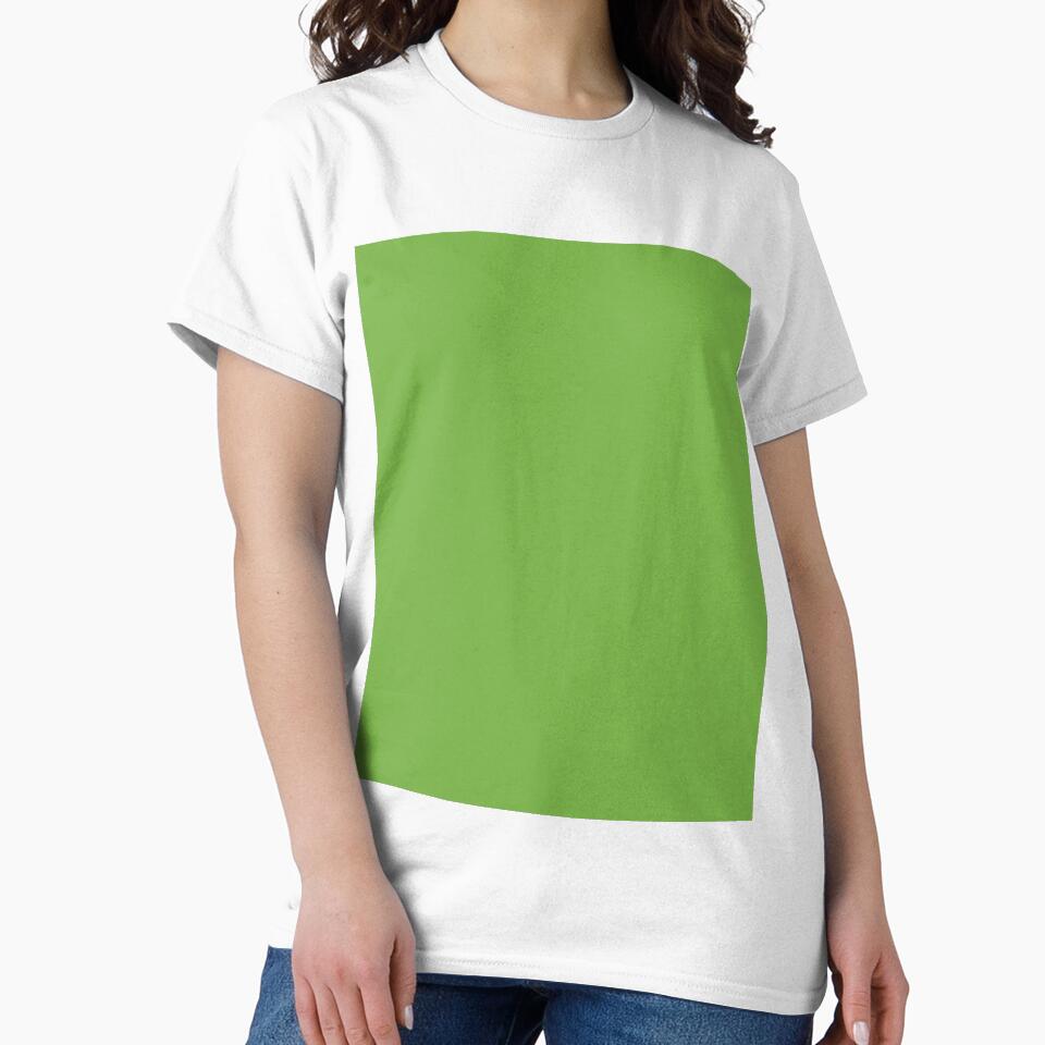 Plain Solid Color Medium Green Kiwi Green by mimihuang creations