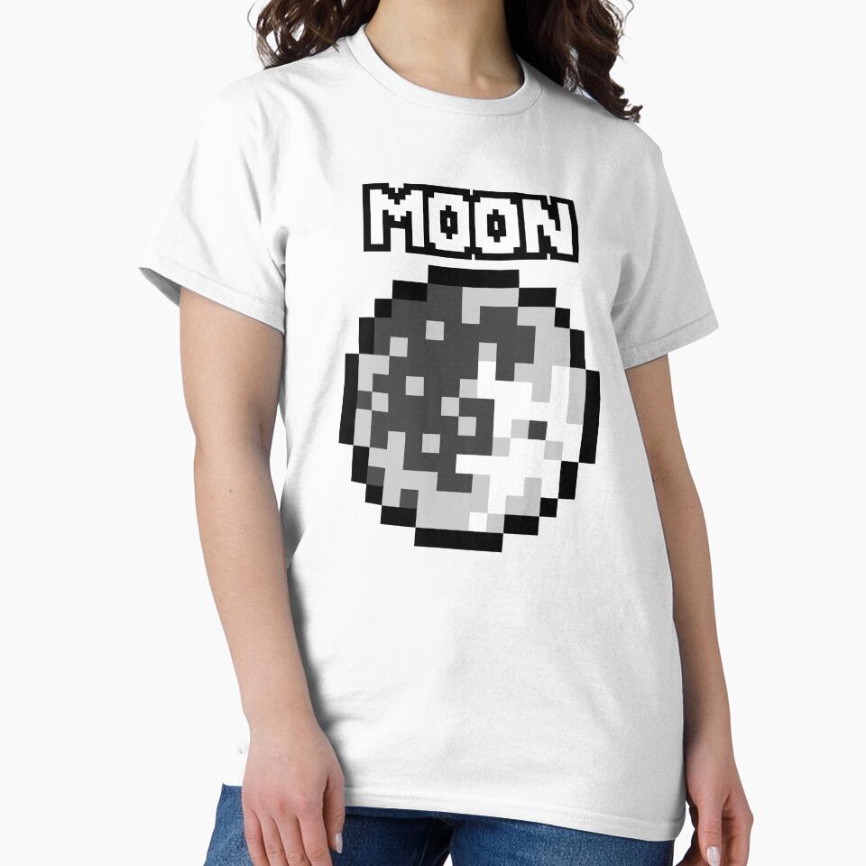Pixel Art Moon by E-engineering