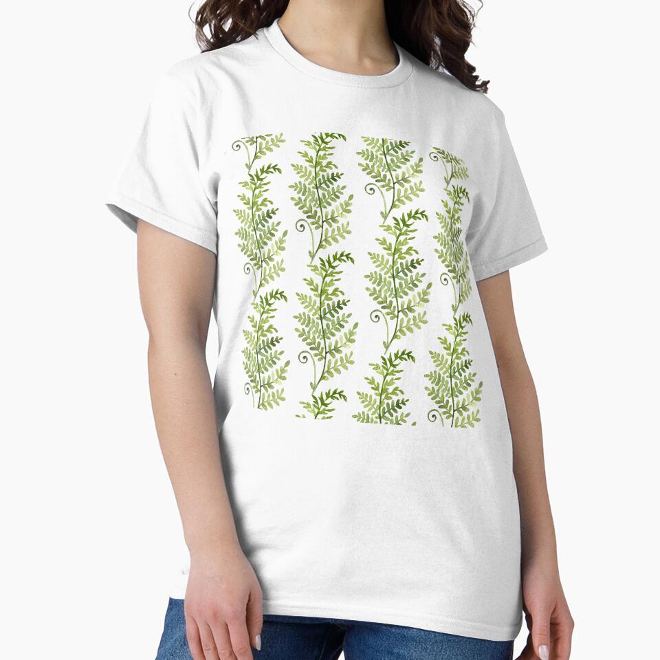 Watercolor Fern AOP by VirtualFaries