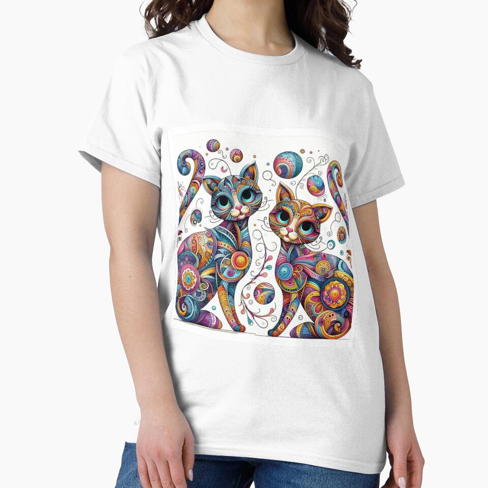 Two Coloful Cats by ahfast