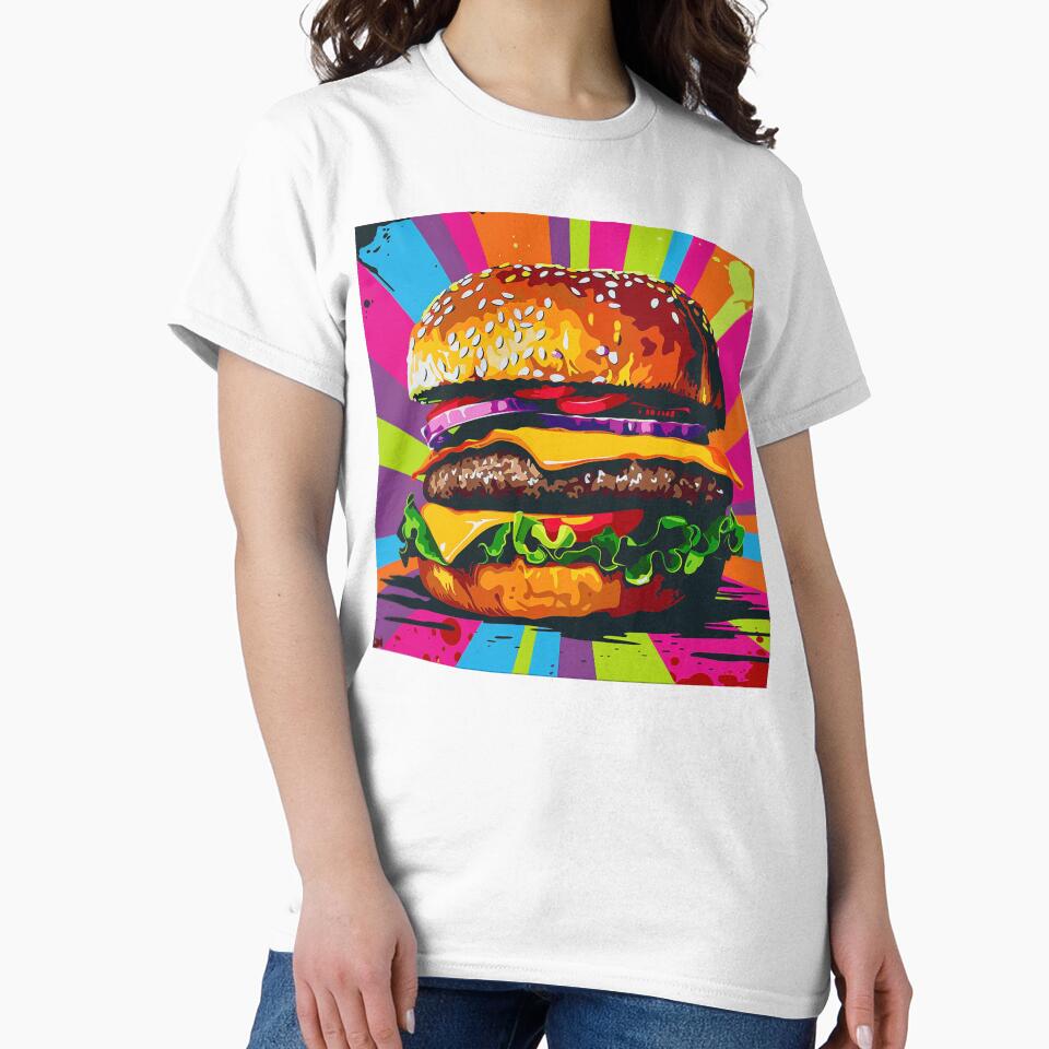 Hamburger Pop Art 5 by AstroRisq