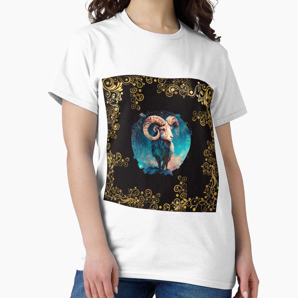 ARIES ZODIAC SIGN ON BLACK AND WITHOUT FONT by ORIGENcreate