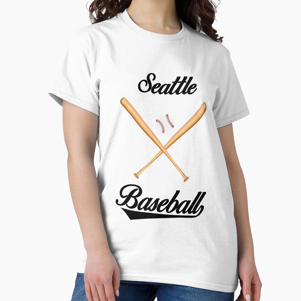 Seattle Baseball T-Shirt for Men and Women by AllStarMerch