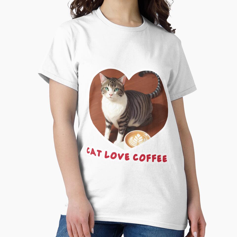 Cat Coffee Lover by Lychee Design