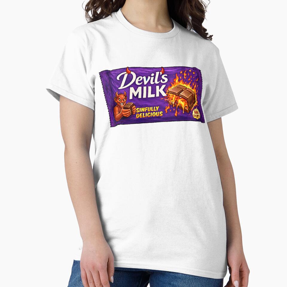 Devil’s Milk – Sinfully Delicious Chocolate Parody Art by FreakOut!