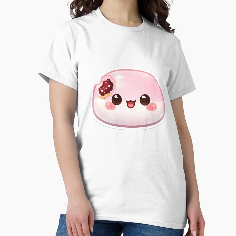 Cute Mochi Character – Kawaii Japanese Dessert Sticker by DesignEG