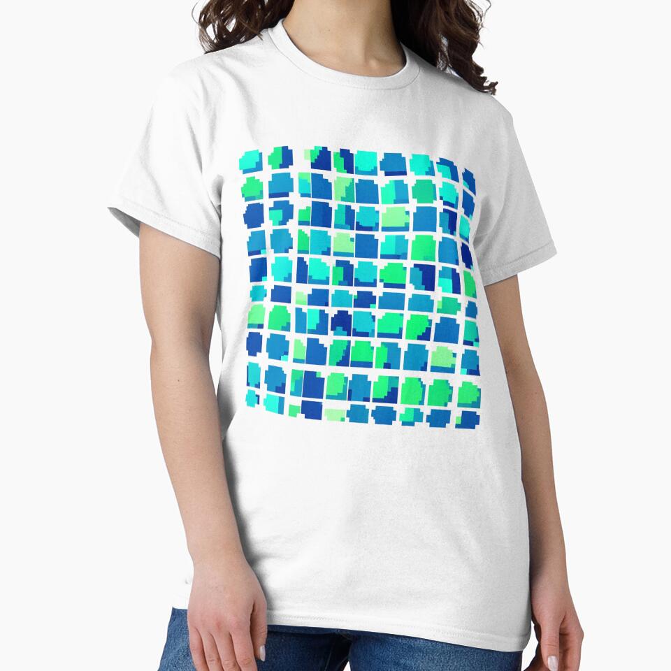 Retro Pixel Art Abstract Shapes by Bloomkept