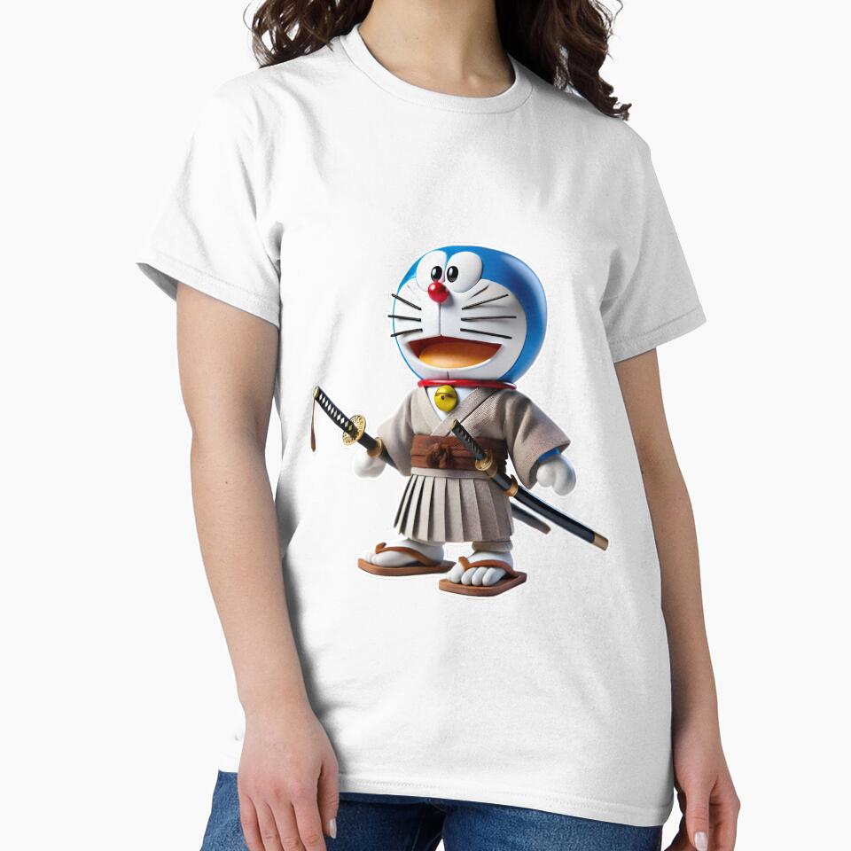 3D Doraemon Samurai Avatar Printable Digital Clipart | Sublimation by mystic-brushes