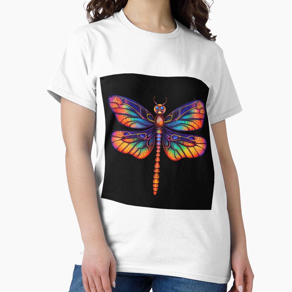 Dragonfly Neon Pop Art 3 by AstroRisq