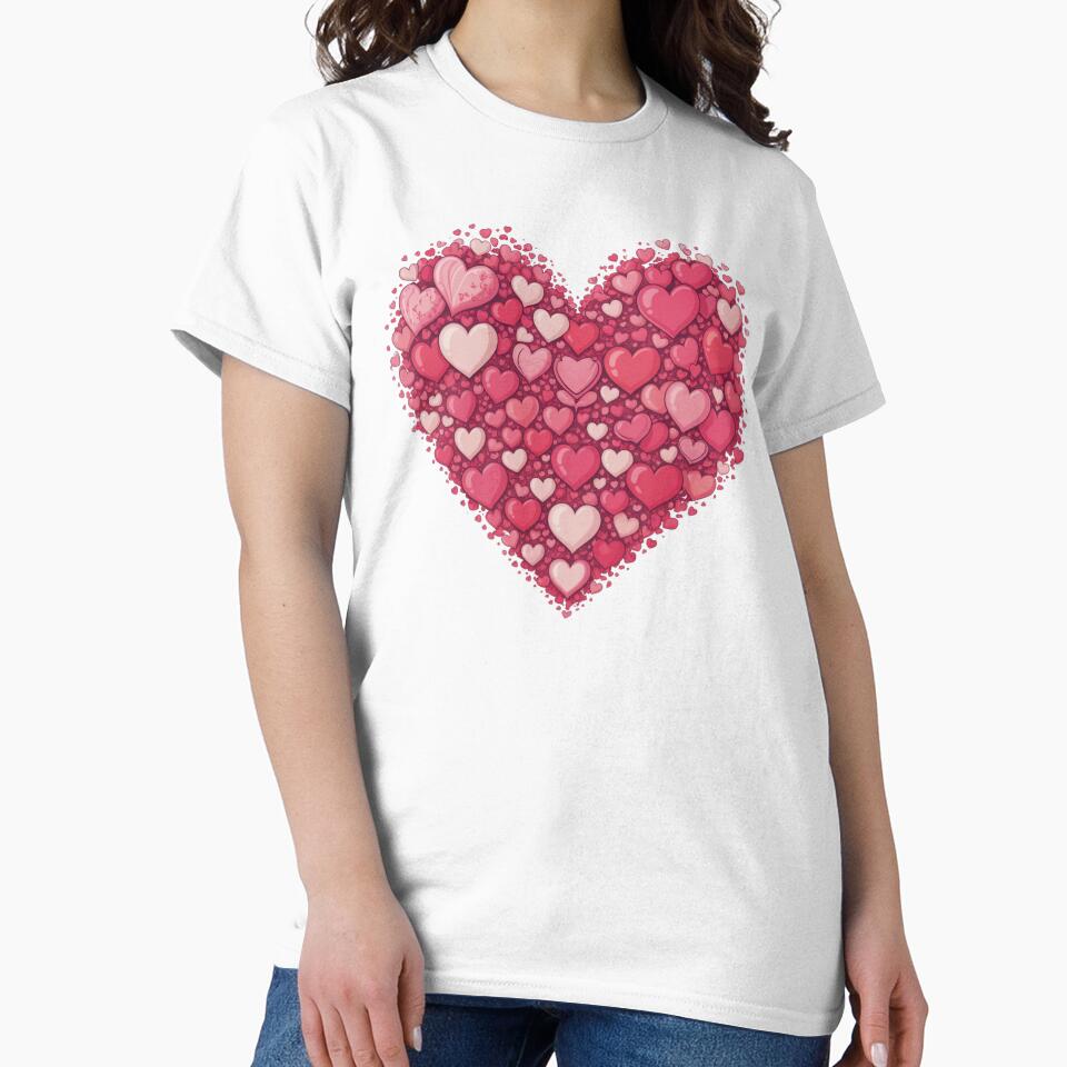 Valentine's Day Heart Sublimation Design Romantic Flirty Watercolor by ZACK ART