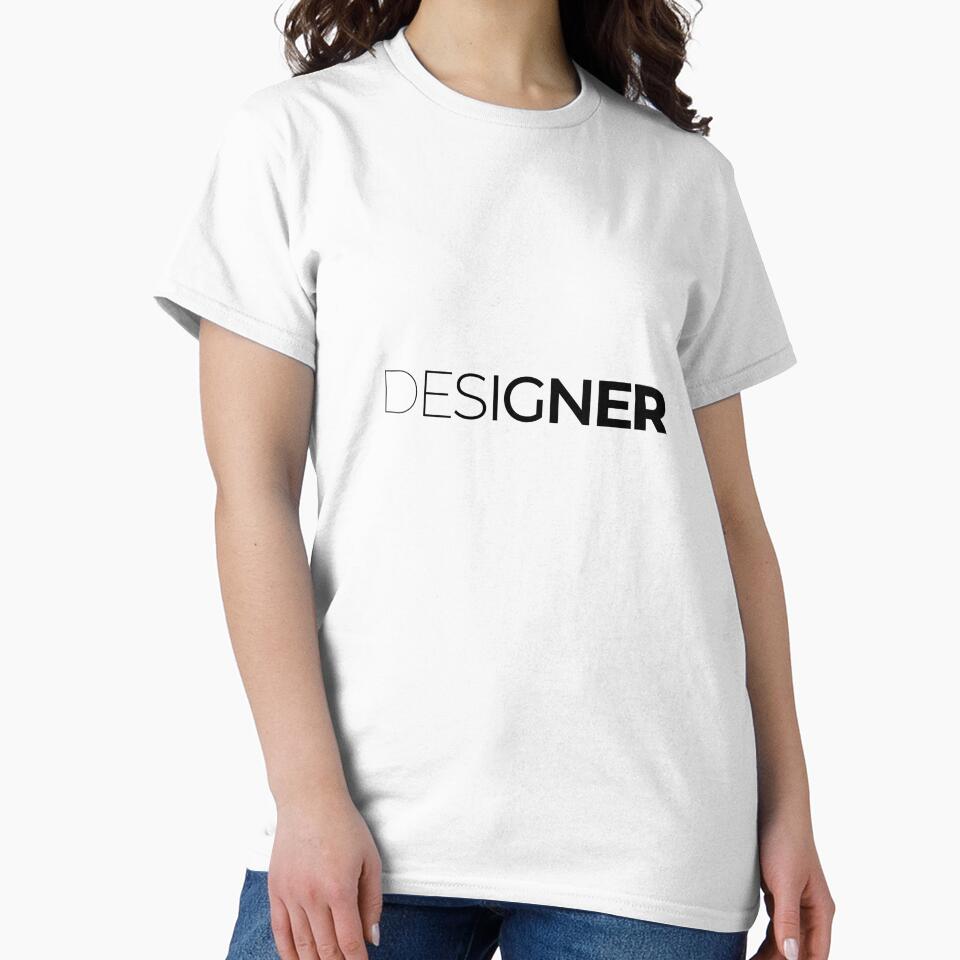 Minimalist DESIGNER Typography Sticker | Modern Outline Text Art | Creative Artist Design by Punjabink