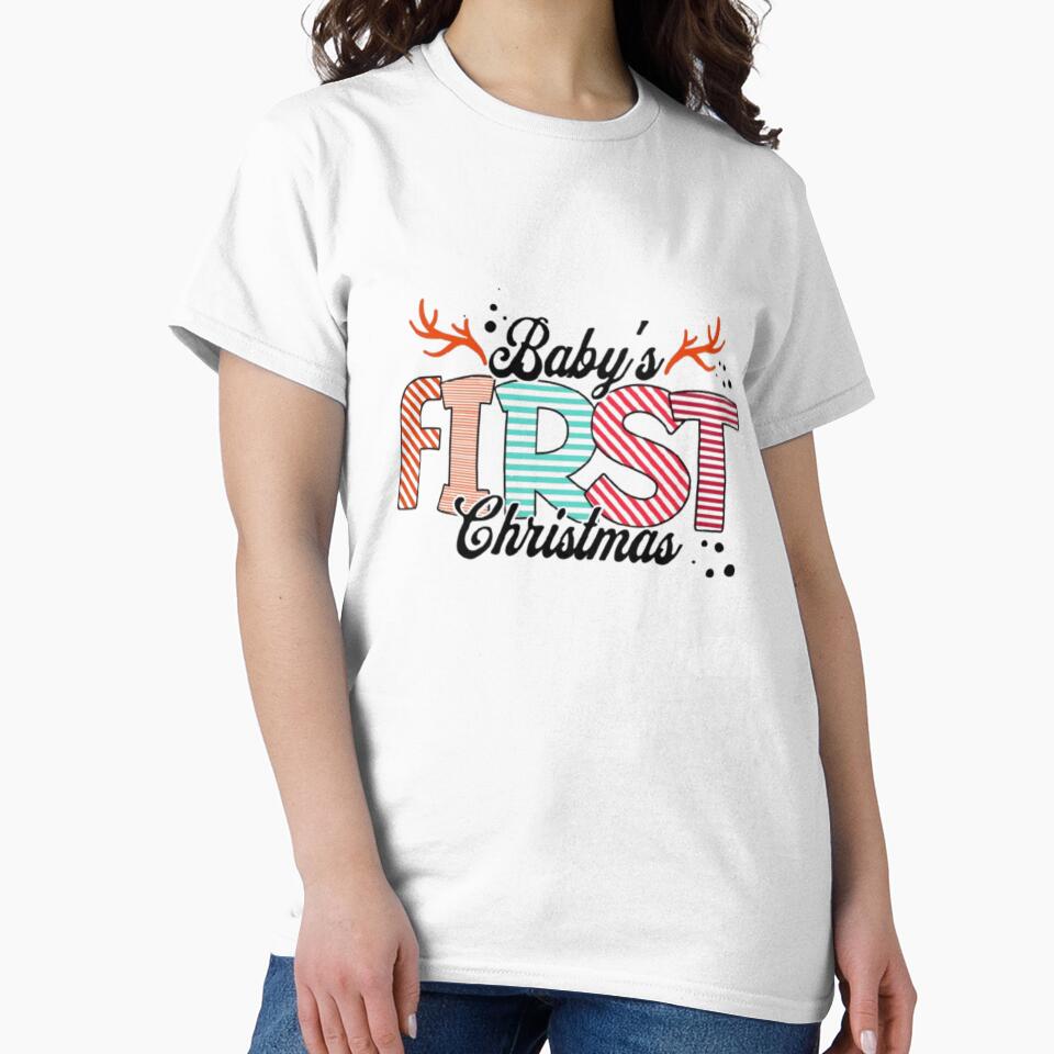 Baby's First Christmas T-Shirt by butter-scotchhh