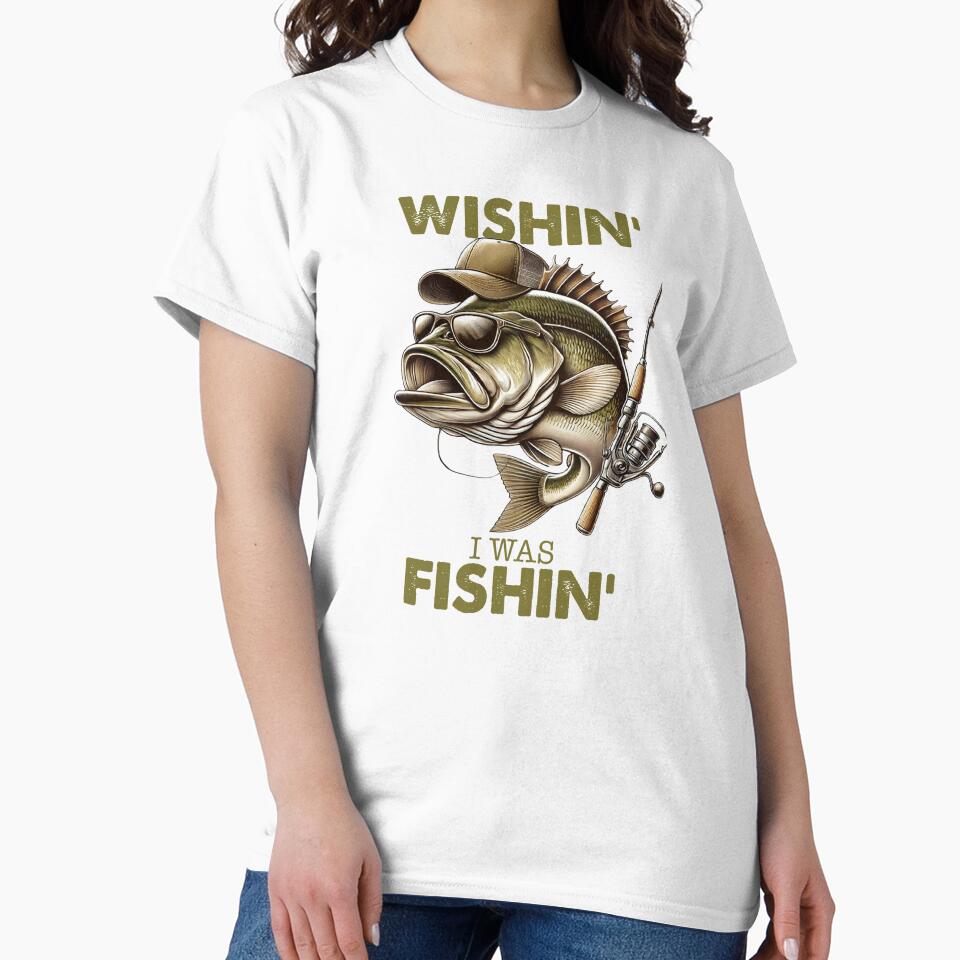 Wishin i was fishin shirt｜Fishing pole png｜Fishing rod png｜Bass fisherman png｜Bass Sublimation｜Bass fish png｜Bass fishing png｜Fisher by PixelBlooming