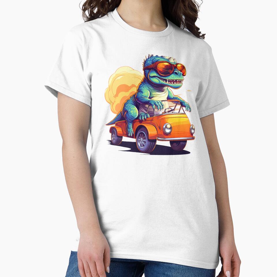 Trex Chubby Wearing a Sun glass Ride a Car | PNG Sublimation. by JhazAineArtShop