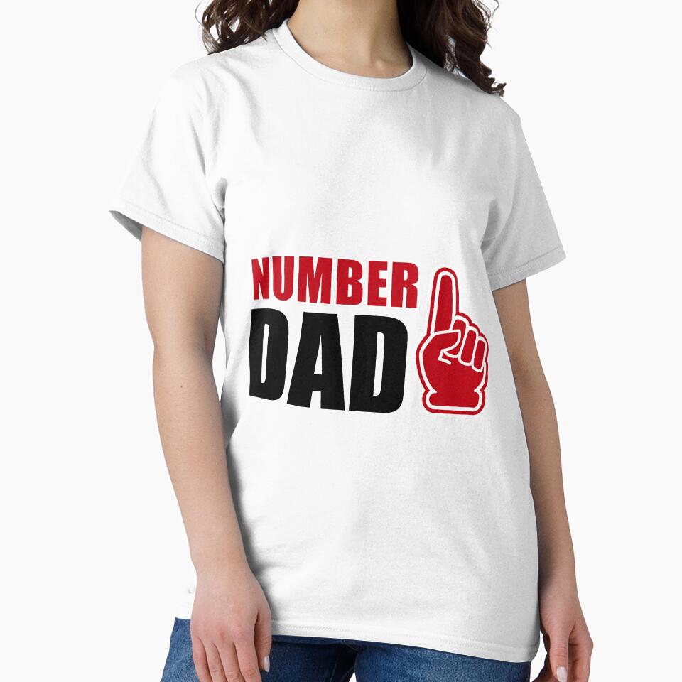 Number One Dad T-Shirt | #1 Father Tee by AllStarMerch