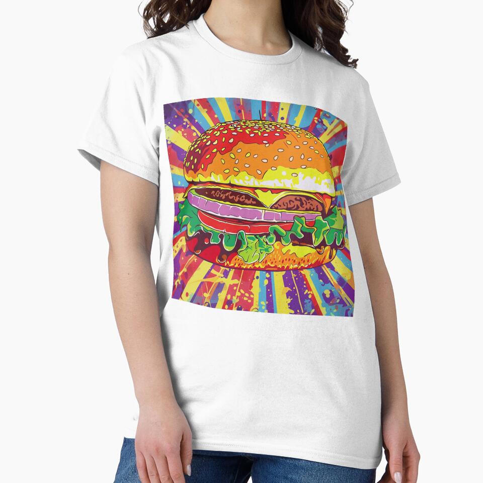 Hamburger Pop Art 2 by AstroRisq