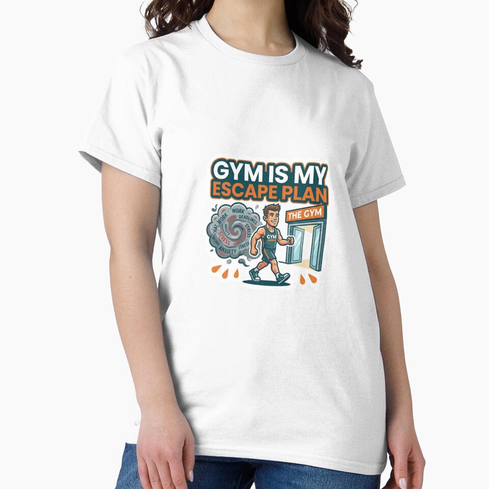 Gym Is My Escape Plan Fitness Sticker Workout Mental Health by ArmoniaJustin