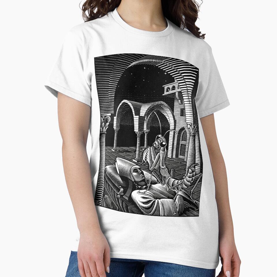 Maurits Escher, 1935, Dream, Capriccio, Graphic Art by Artistic Gift Print