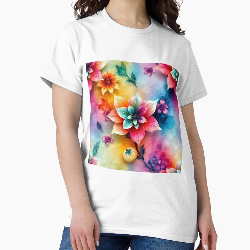 Watercolor Floral Seamless Pattern for Apparel and Home Decor | Flower design for T-Shirts, Mugs & Stickers, Phone Cases by TheGaliyaStudio