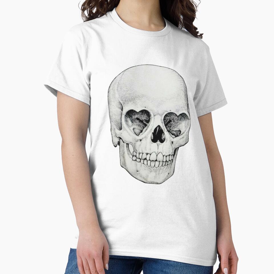 Heart eyed skull by bronte2004