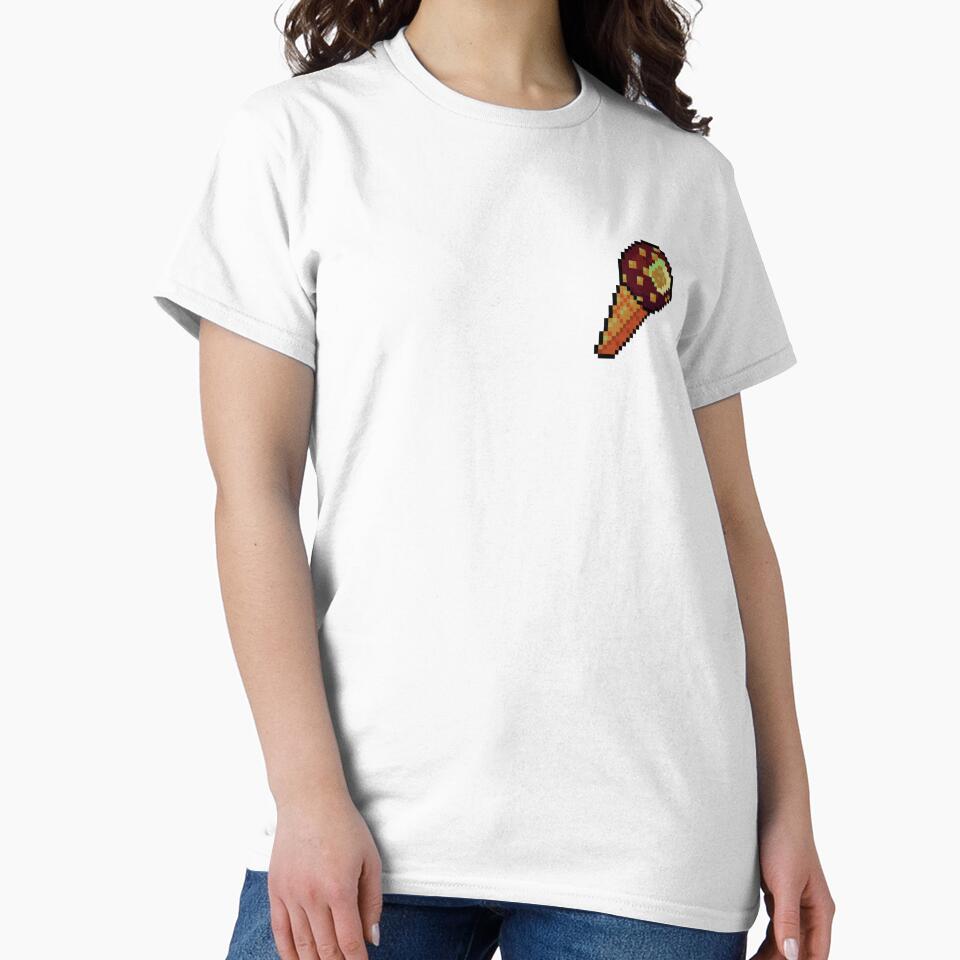 Pixel Chocolate drumstick Ice Cream - pixel food art by LittleFoodShop
