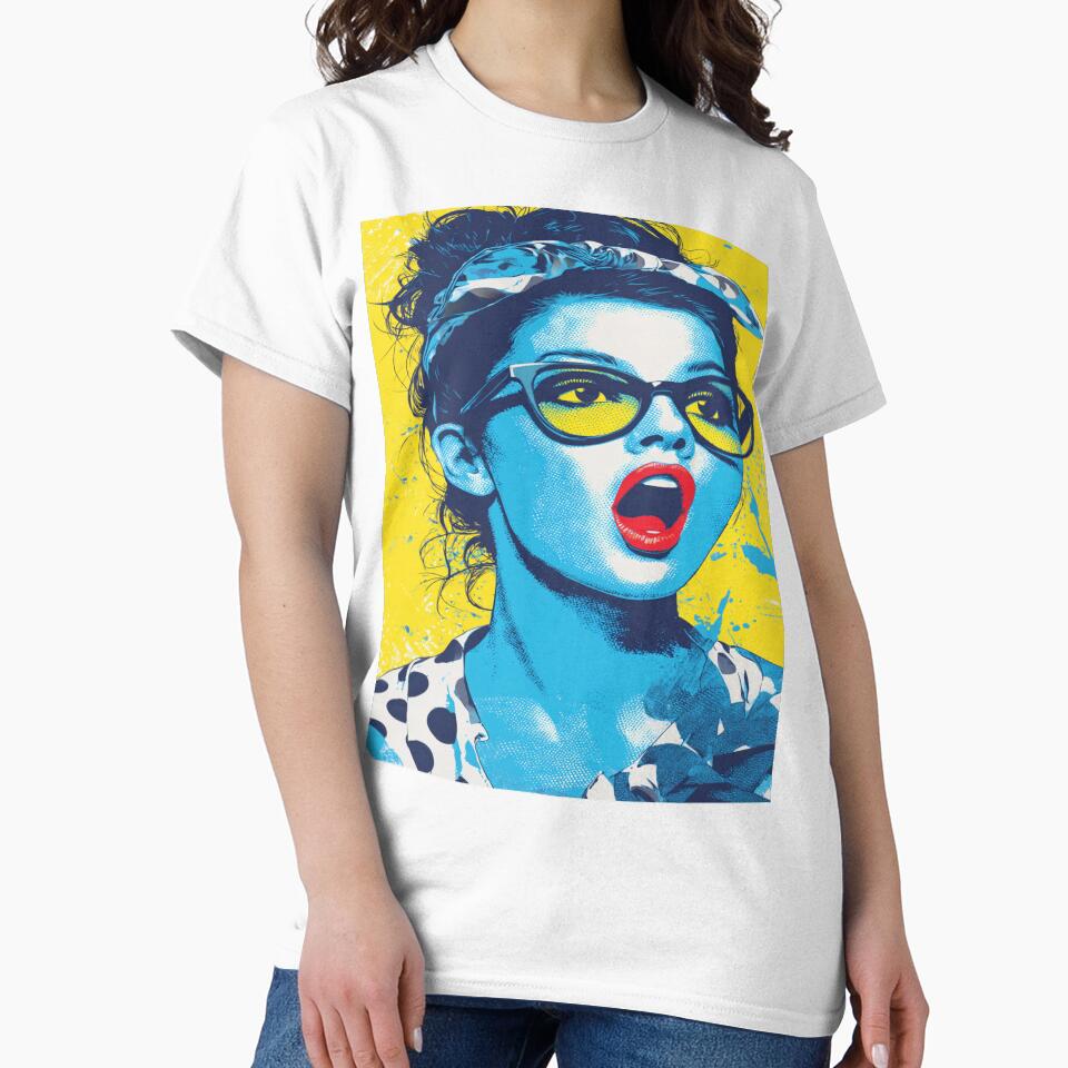 Pop Art Girl Style, Wall Art by NicolasGlowArt