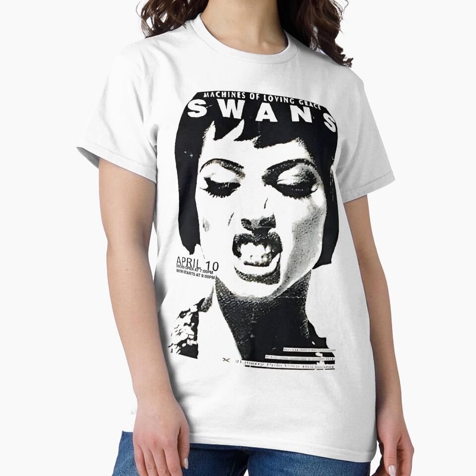 Swans T-shirt -  Tour Flyer by Sovietmovies