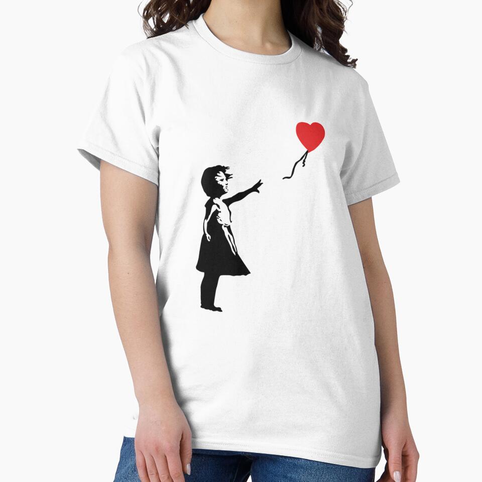 Banksy Girl with the Red balloon - graffiti art by MindChirp