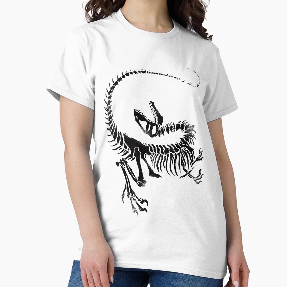Velociraptor Skeleton Print by JJJericho