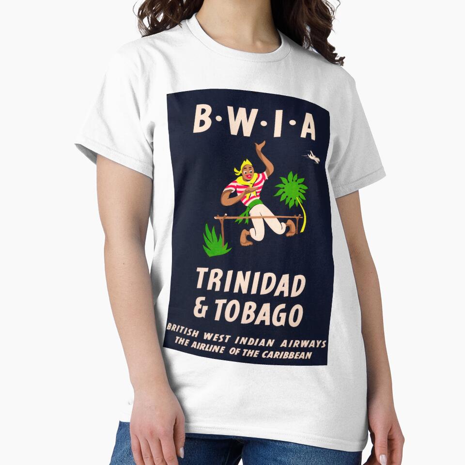 Trinidad and Tobago vintage travel poster by stickart-marek