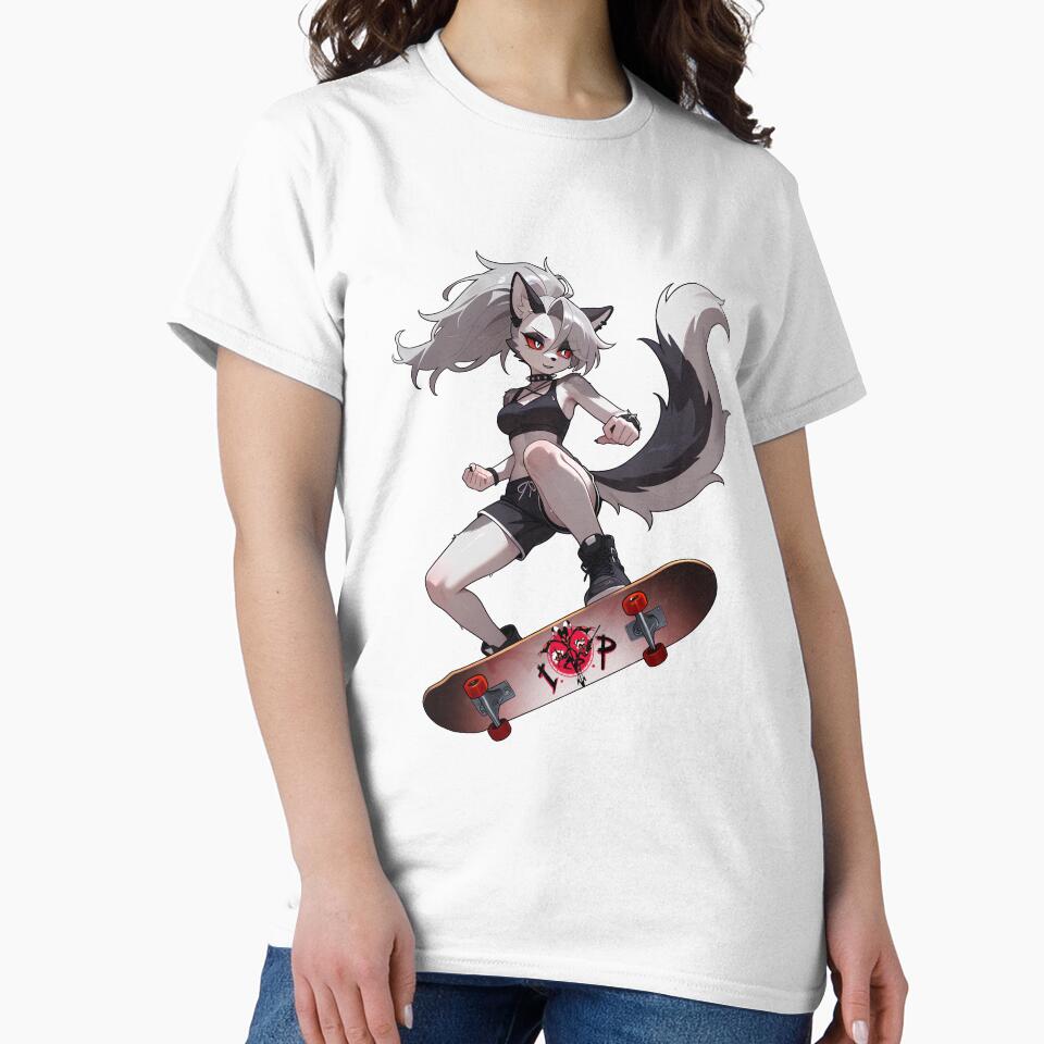 Loona SK8rGrl Girll Skateboard Skateboarding Anime Meme Funny Casual by LaughingMan132